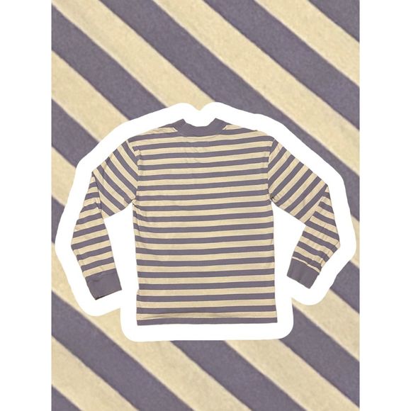 Pacsun Pacific Sunwear White and Blue Striped Sweatshirt Men’s Size Medium - Picture 3 of 4